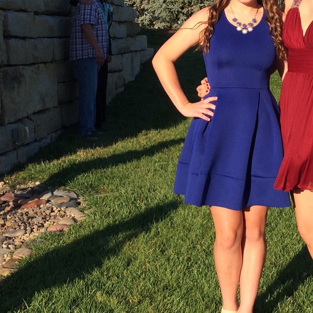 Formal, royal blue dress